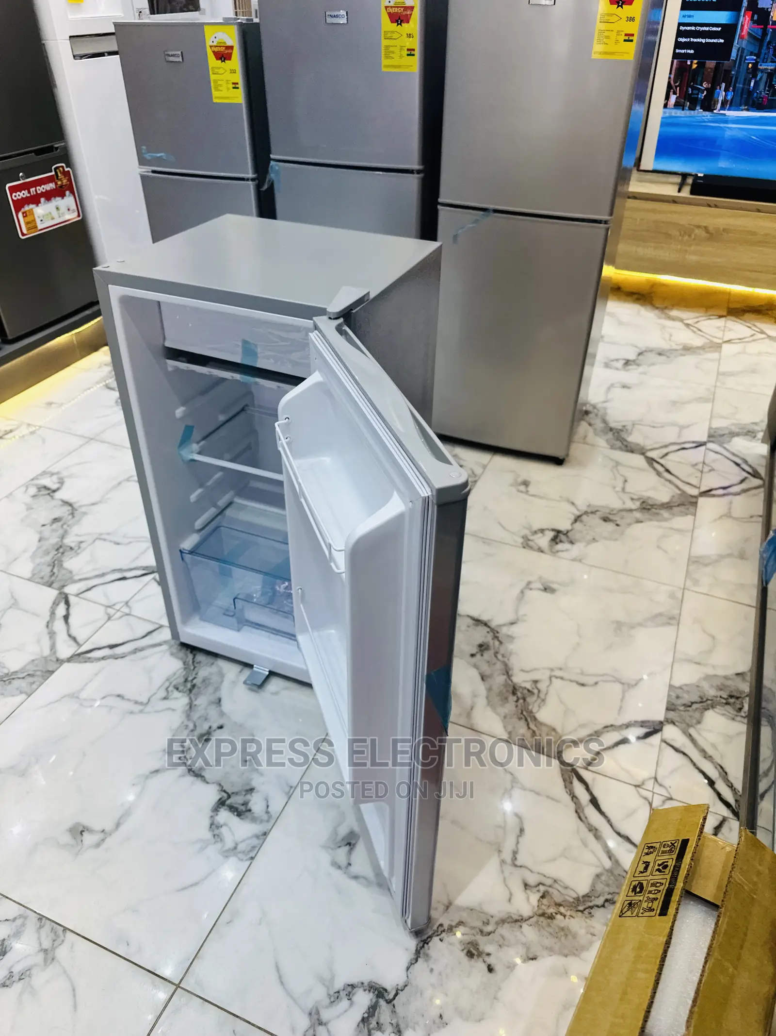 Cute  Table Top Fridge Single Door Zara Grey