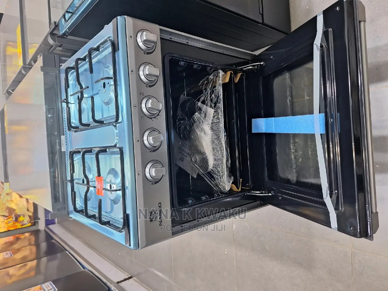 Nasco 4 Burners 60X60 Cooker With Oven Grill