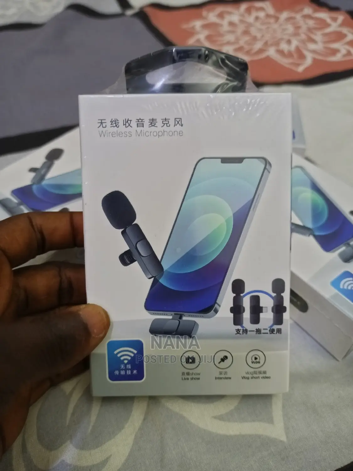 Wireless Double Microphone for iPhones and Android Phones