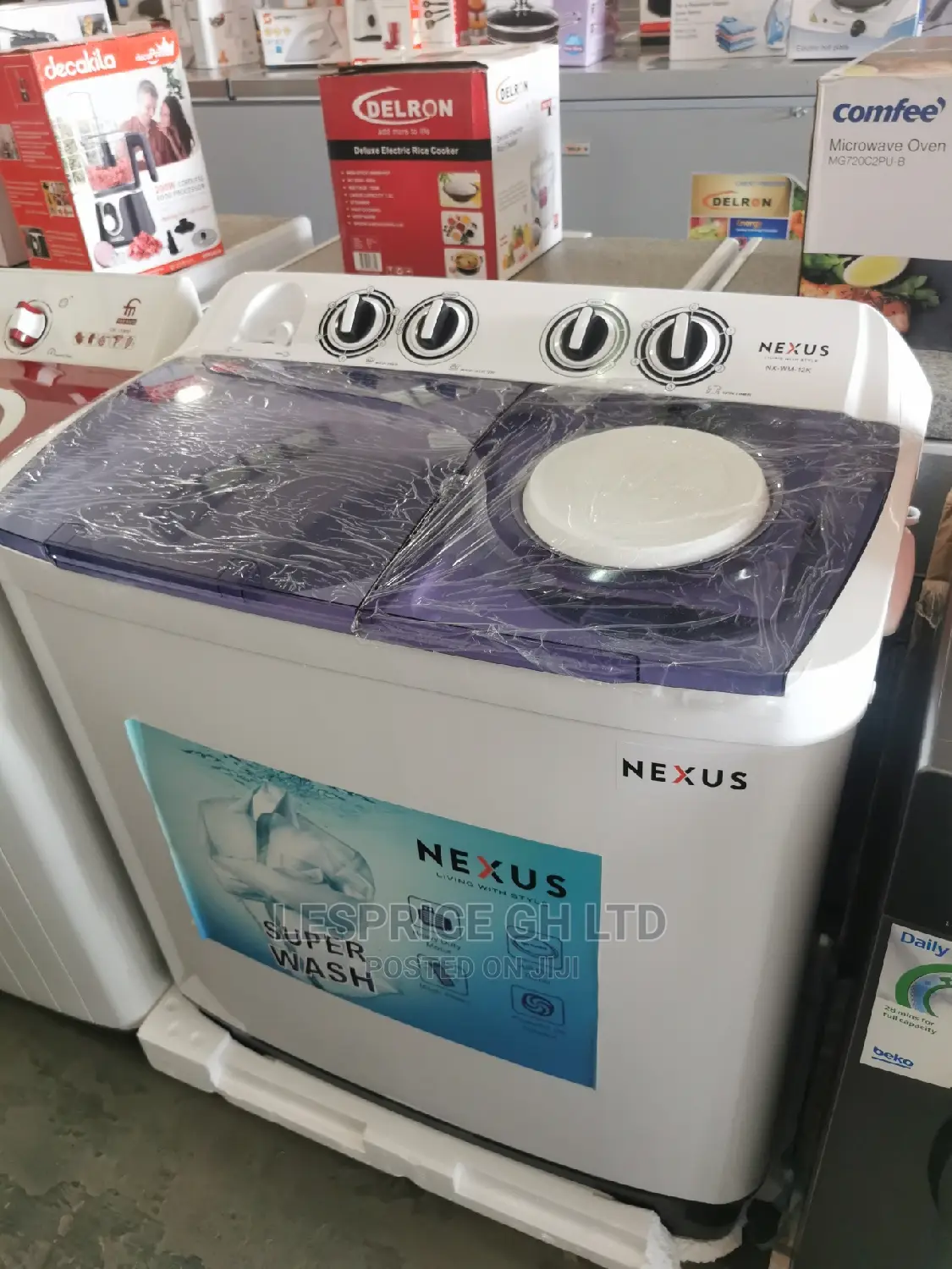 Nexus 12kg Semi Automatic Washing Machine