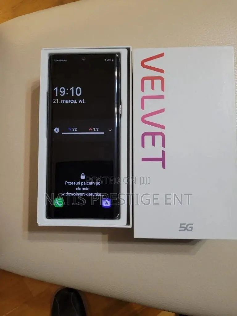 New LG Velvet 5G 128 GB Black