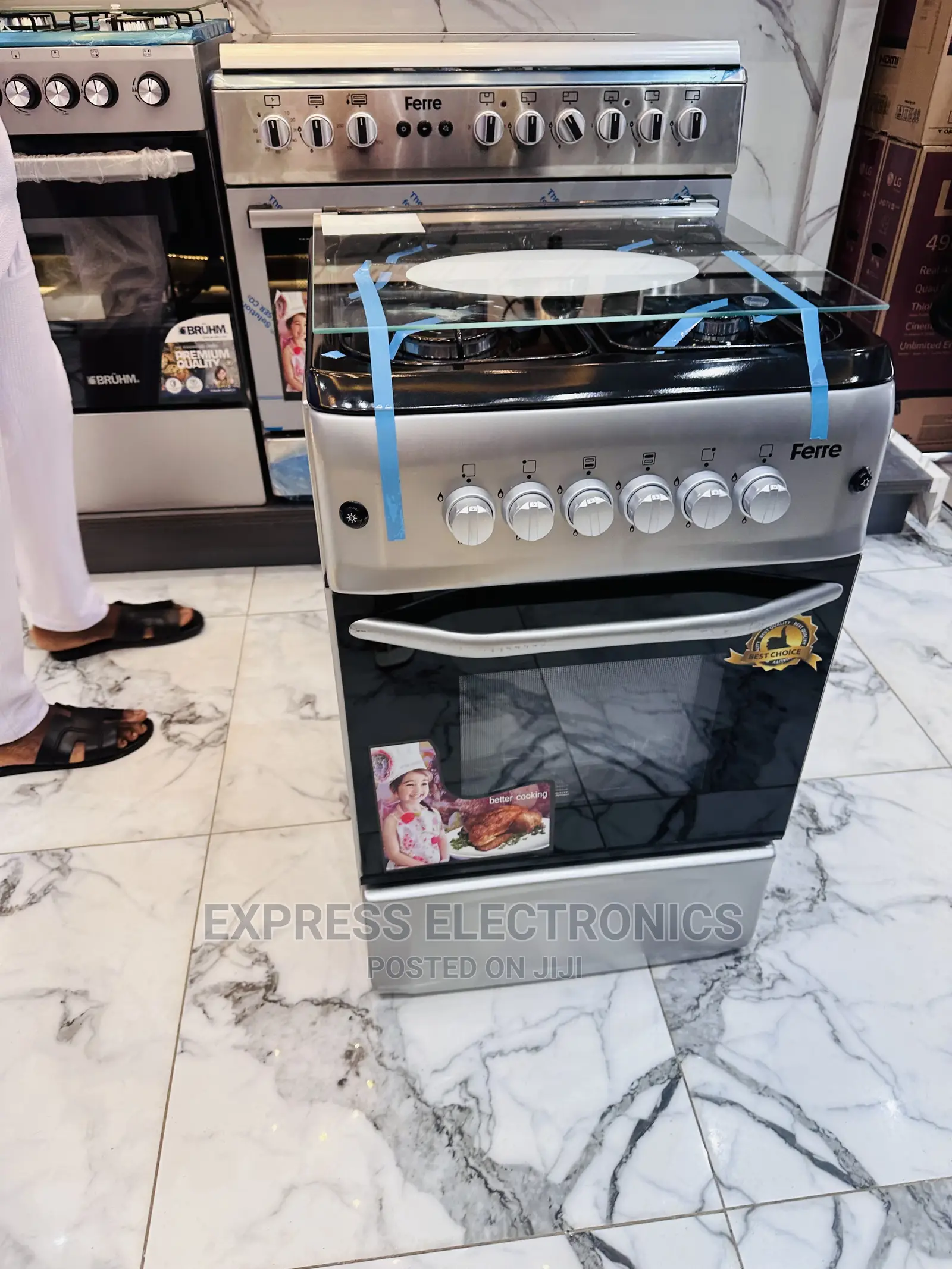 Adorable  Gas Cooker Auto Ignition 4burner 50/55 Oven