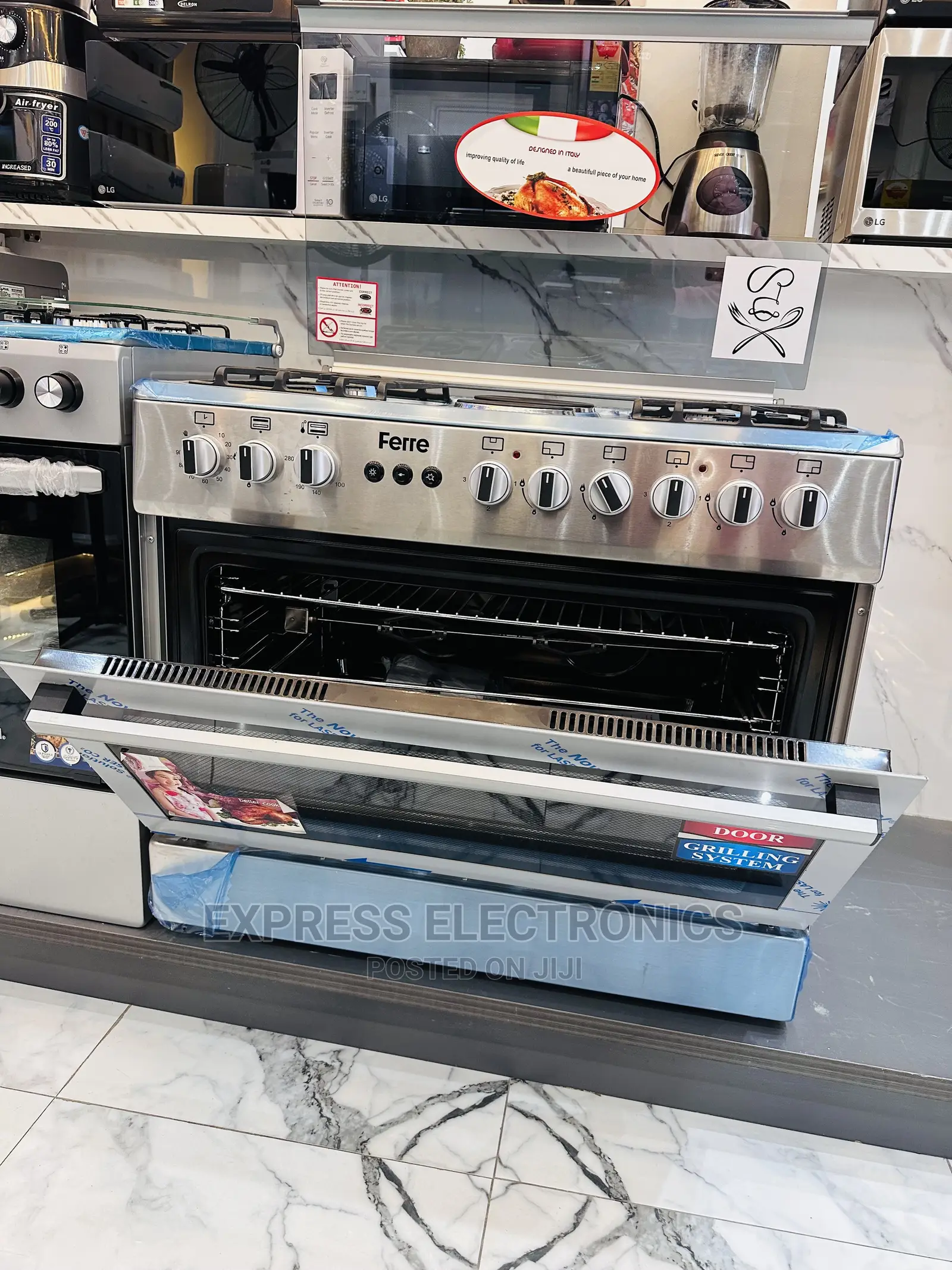 Adorable  Sleek 2+4 Stove Oven Grill Cooker