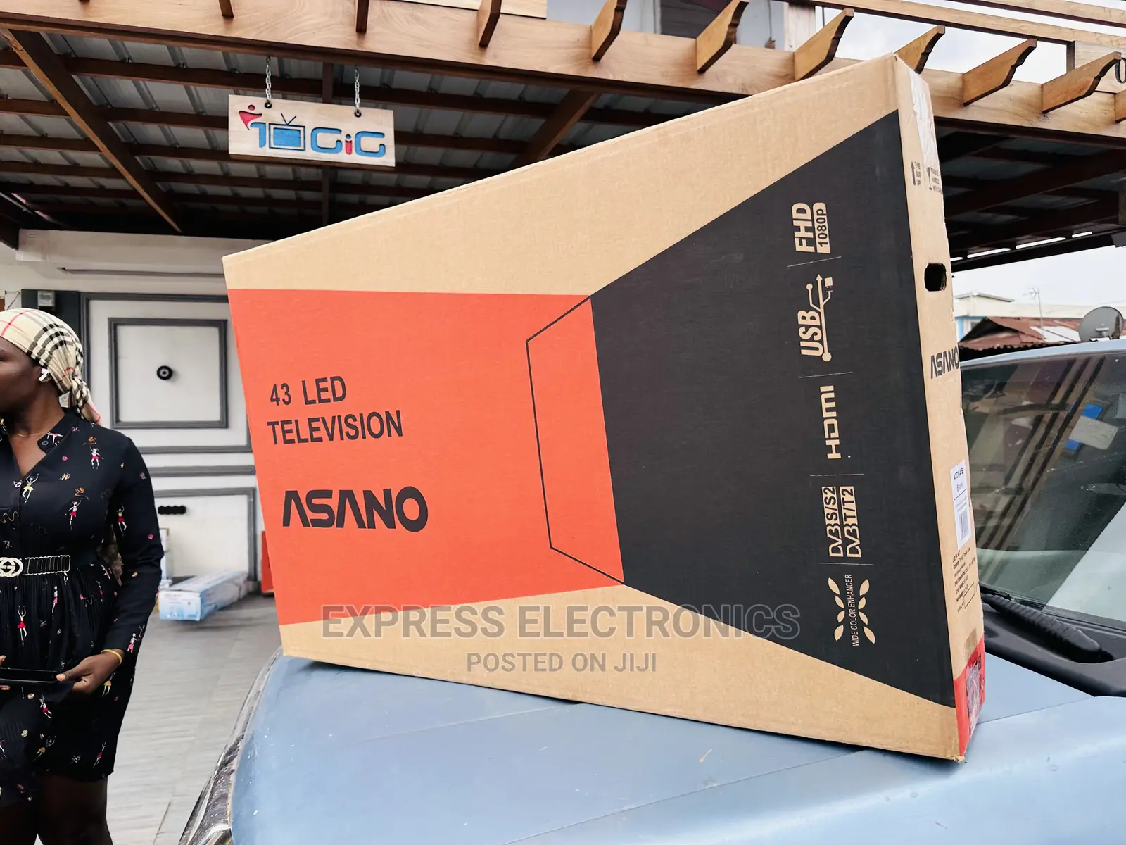 Adorable  New Asano Satellite Digital 43”FHD Tv