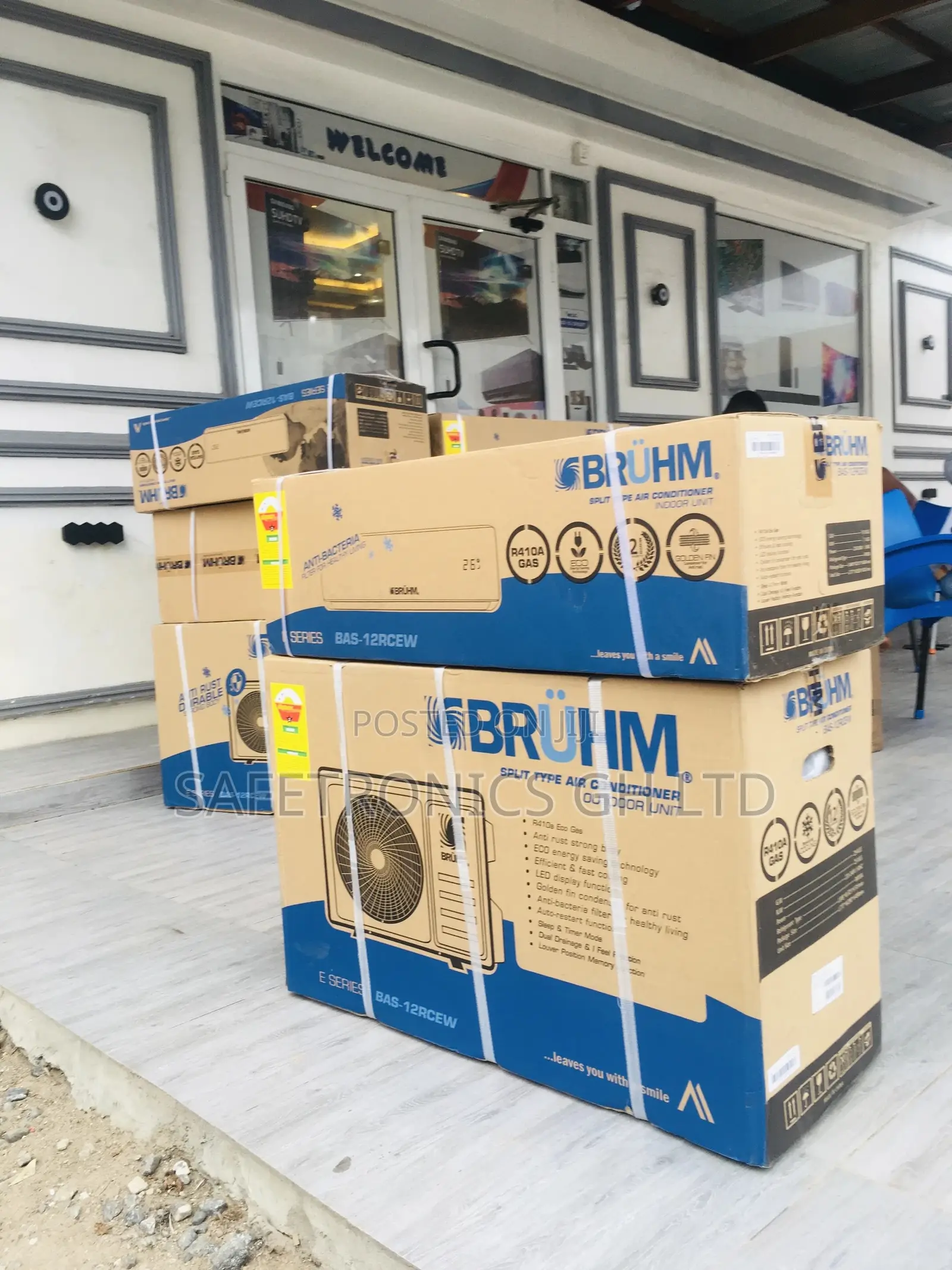 Bruhm Fast Cooling Airconditioner 1.5hp Split Gas