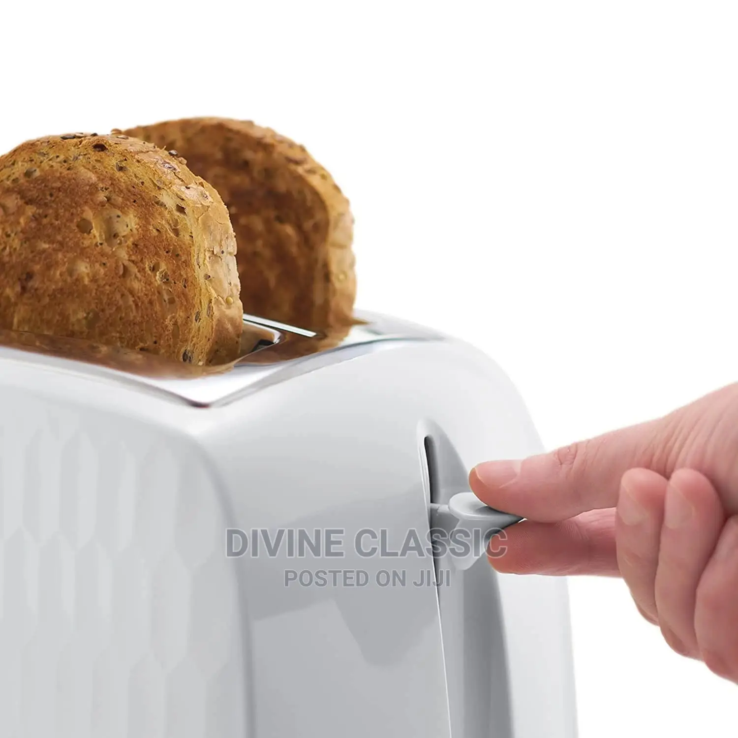 Russell Hobbs Honeycomb White Toaster