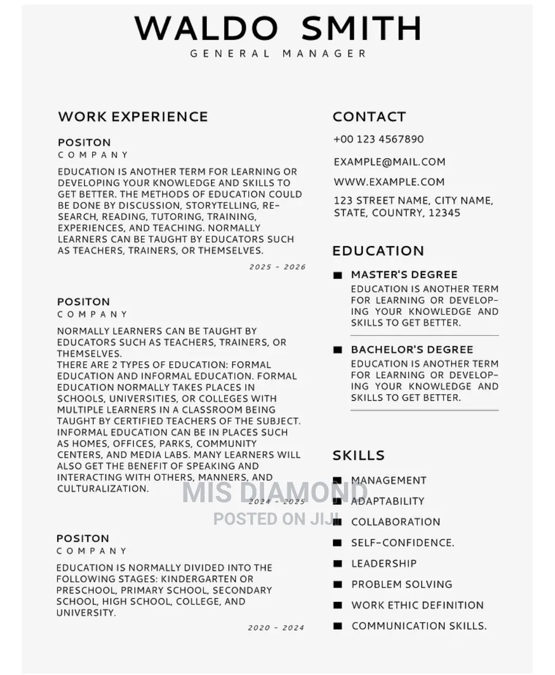 Writing Services And CV