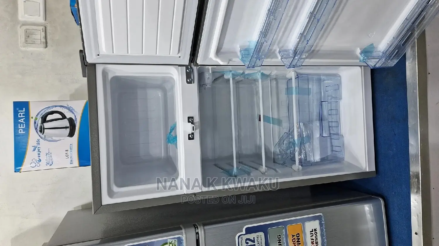 16t New Pearl Double Door Fridge With Top Freezer