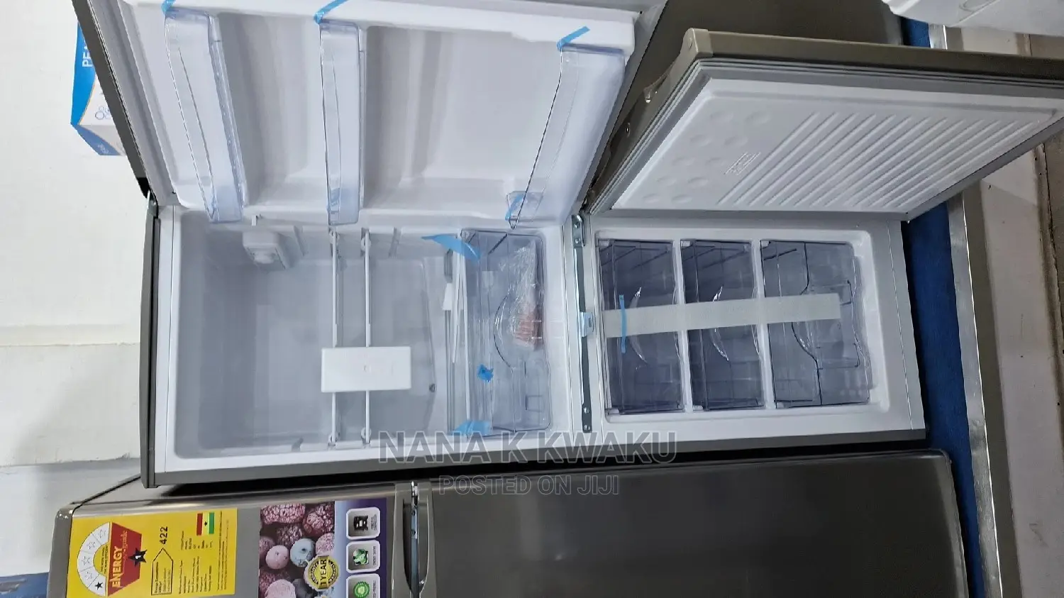 Pf200b Pearl Double Door Fridge With Bottom Freezer