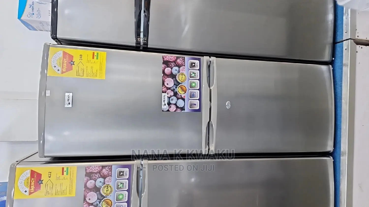 Pf200b Pearl Double Door Fridge With Bottom Freezer