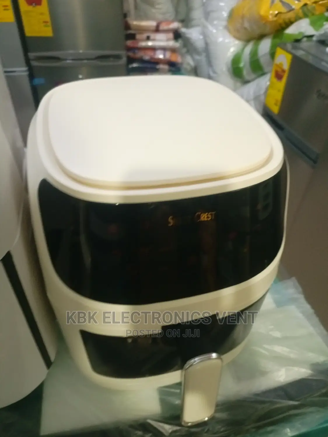 Air Fryer 8ltr White Golden Design