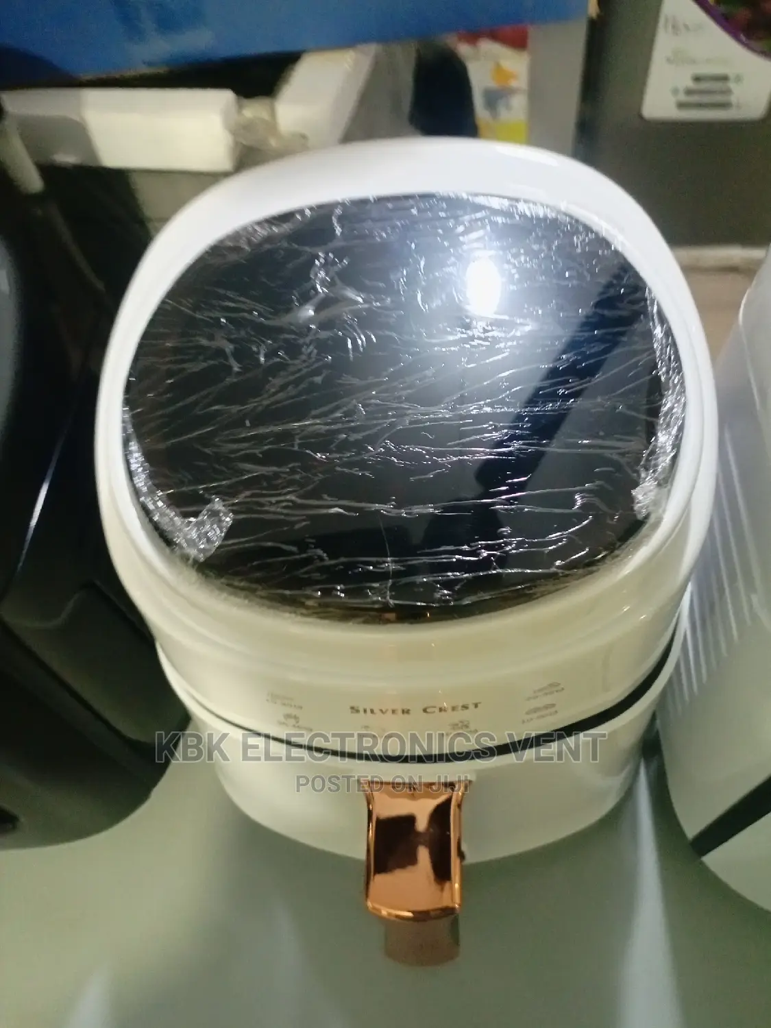 Air Fryer 8ltr White Golden Design