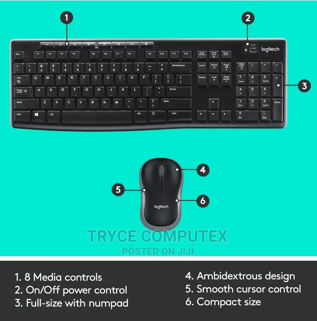 Logitech MK270 Wireless Keyboard and Mouse Combo