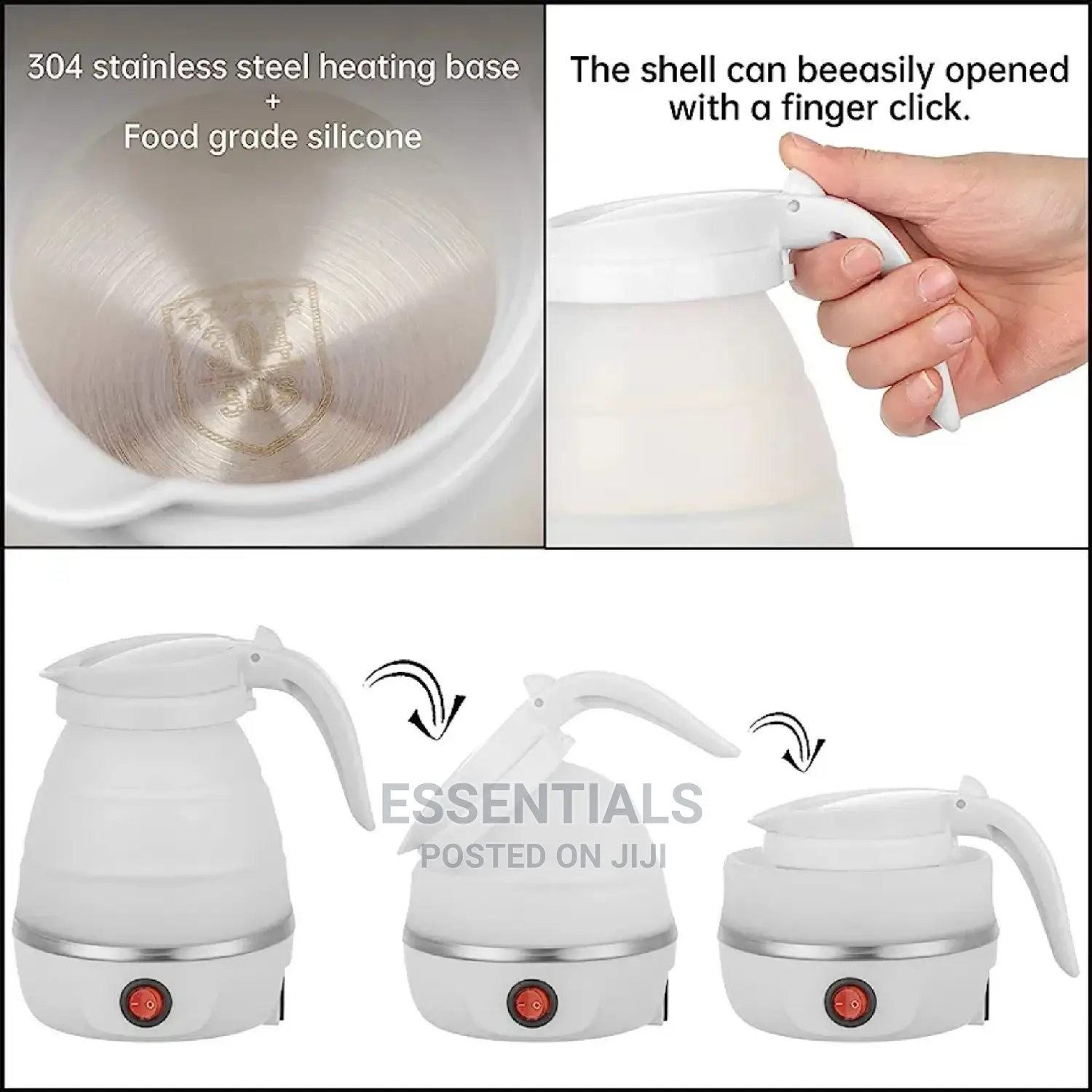Foldable Portable Kettle/Travel Kettle Food Grade Silicone,