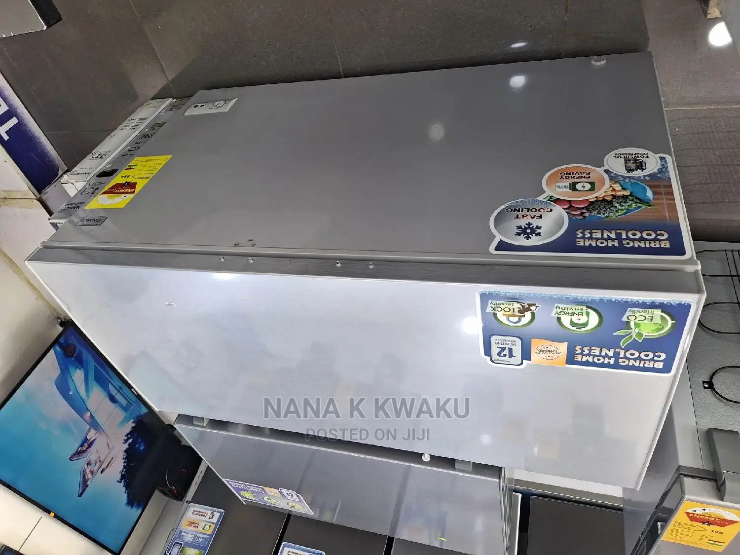 New_nasco_340ltrs Silver Colour Chest Freezer