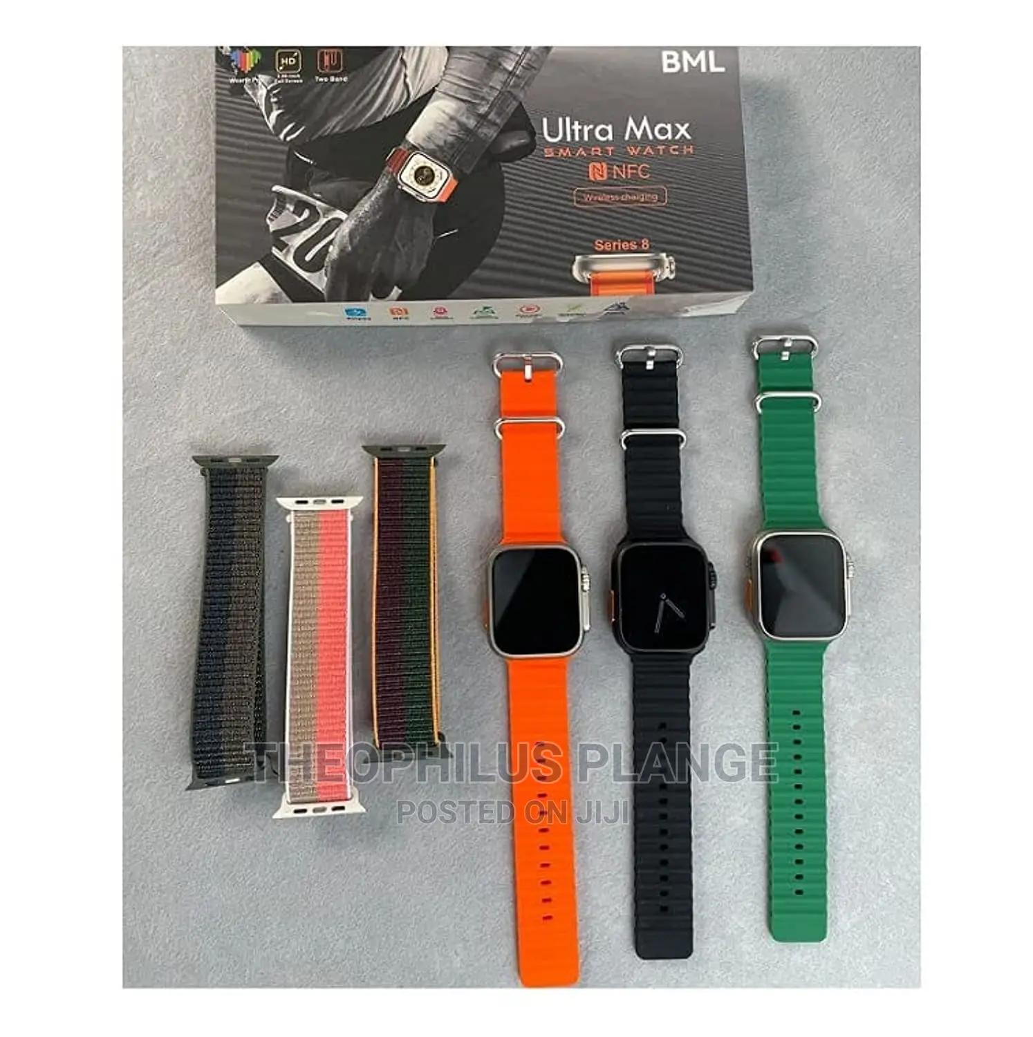 Ultra 8 Max Smart Watch. With Free Airpods.