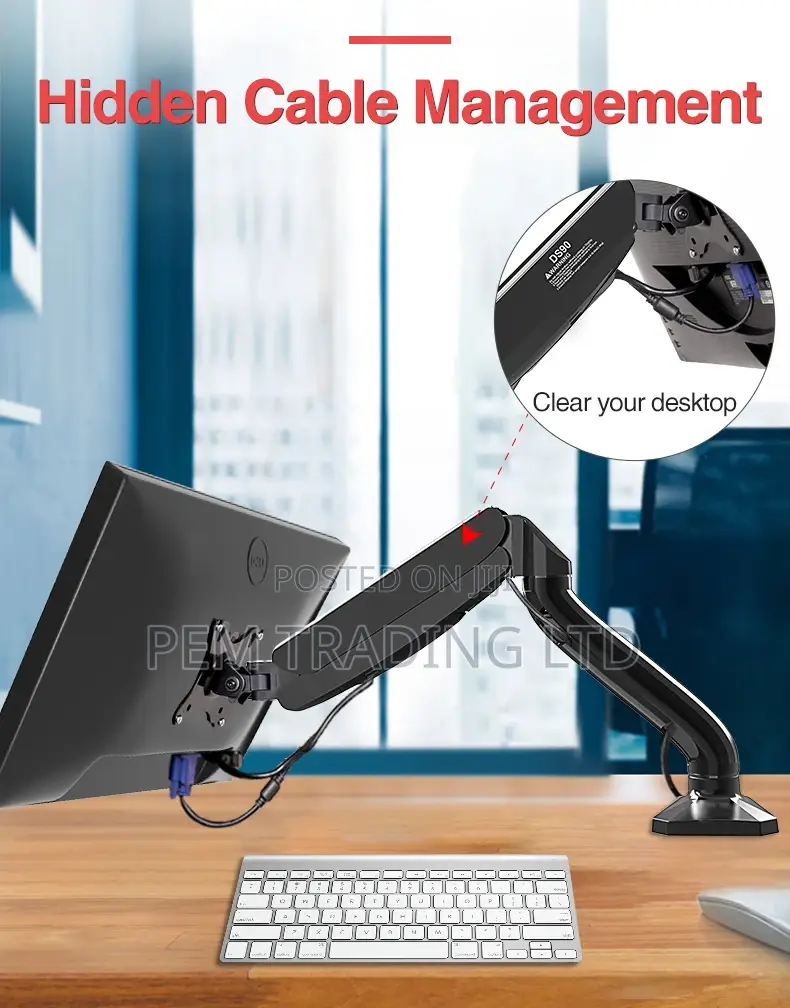 VESA DS90 Fully Adjustable Monitor Mount.