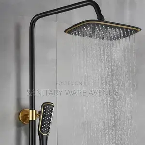 Bathroom Shower Mixer - Black and Gold Shower -