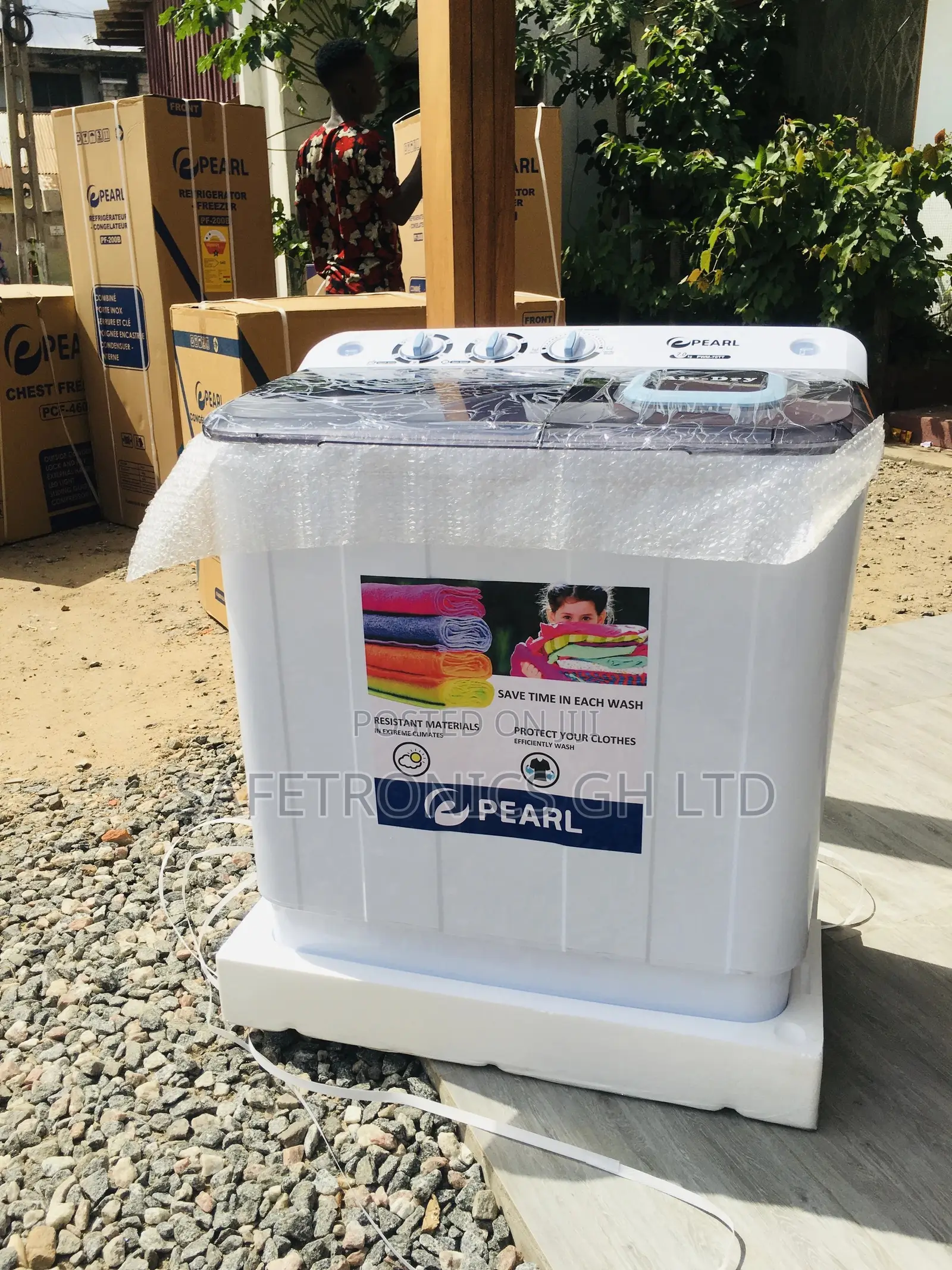New 7kg Washingmachine Pearl Semi-Automatical