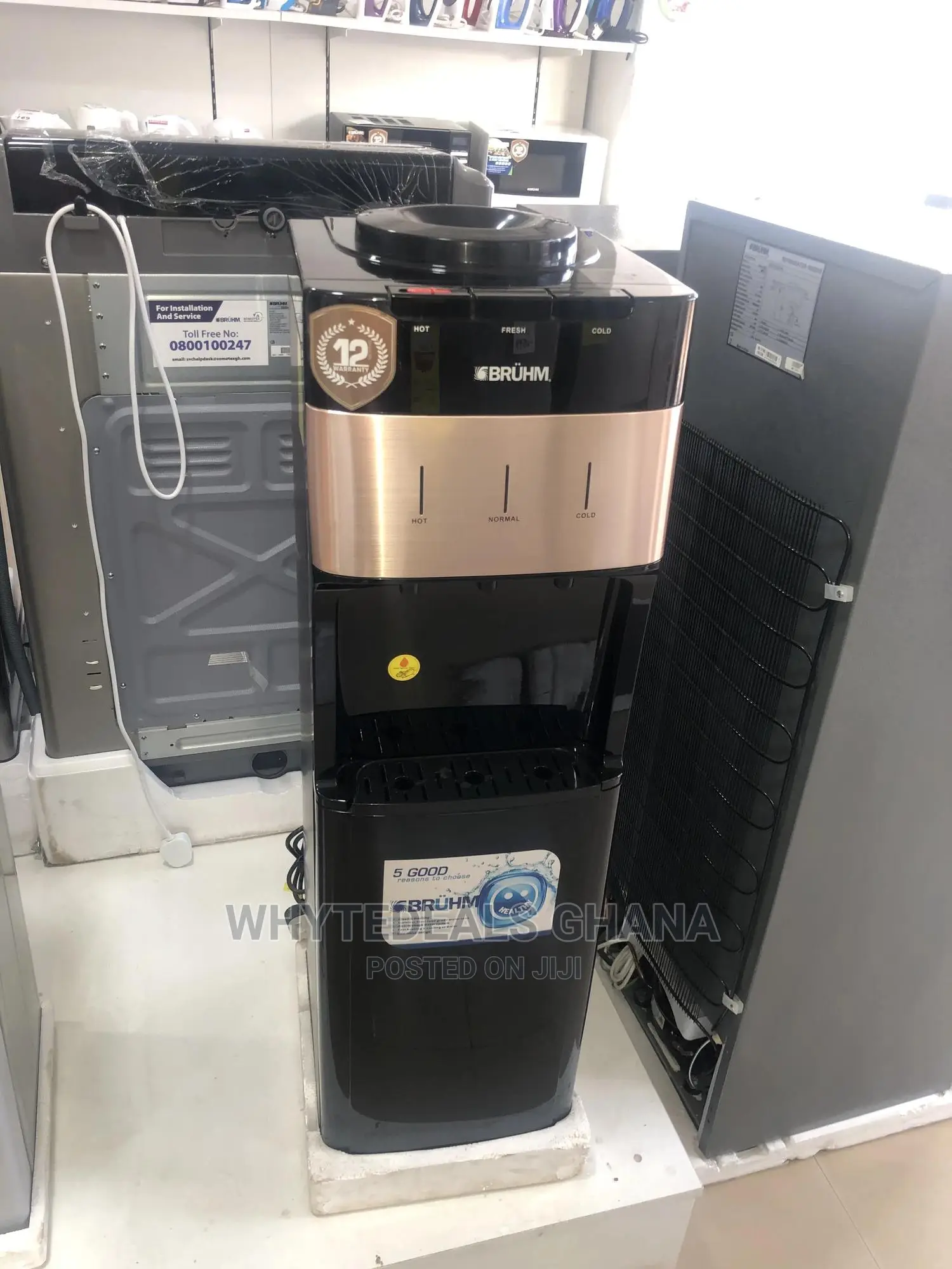 3 in 1 Bruhm Normal, Hot Cold Stainless S Water Dispenser
