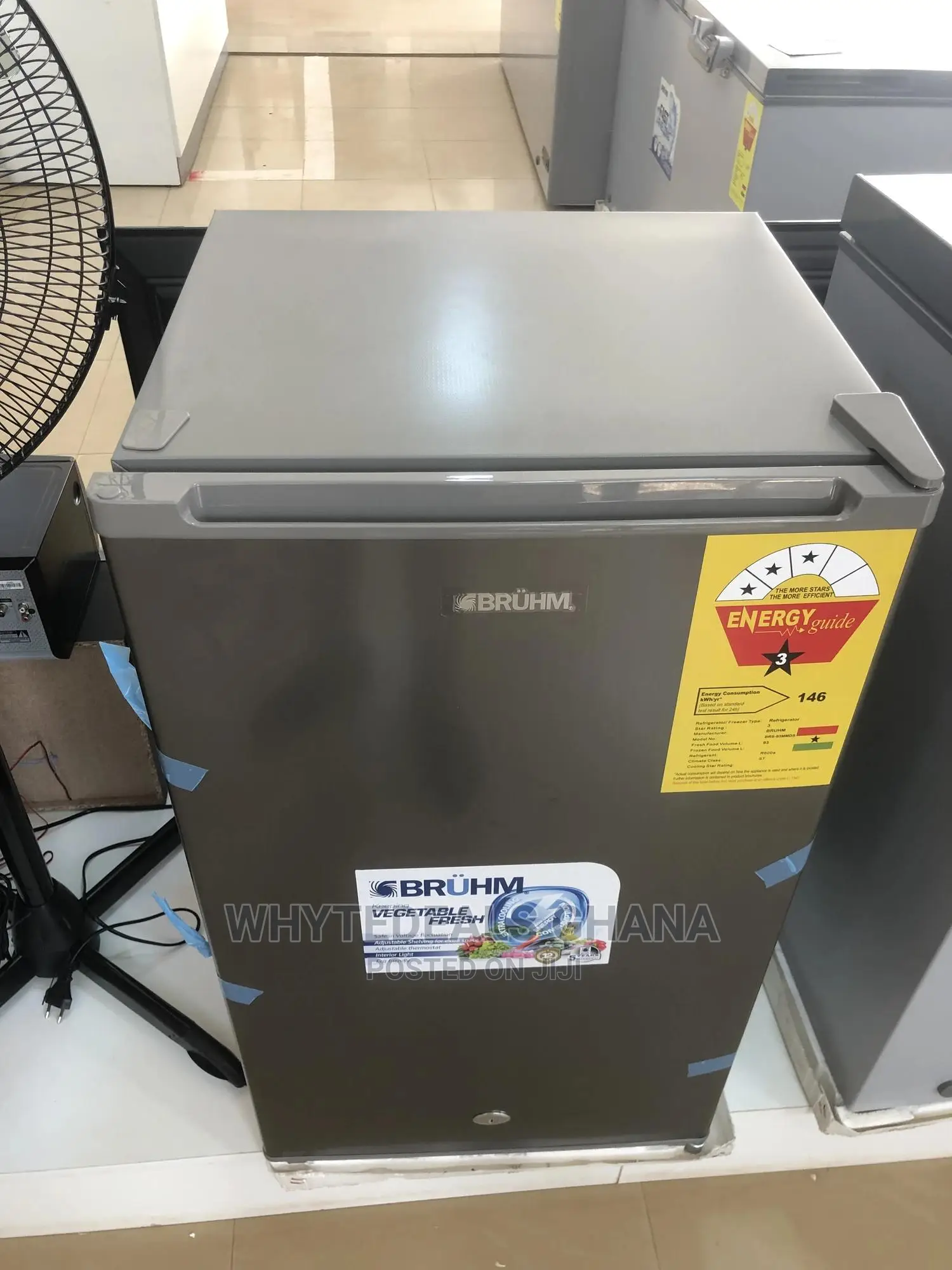 100ltrs Bruhm Table Top Refrigerator Energy Saving
