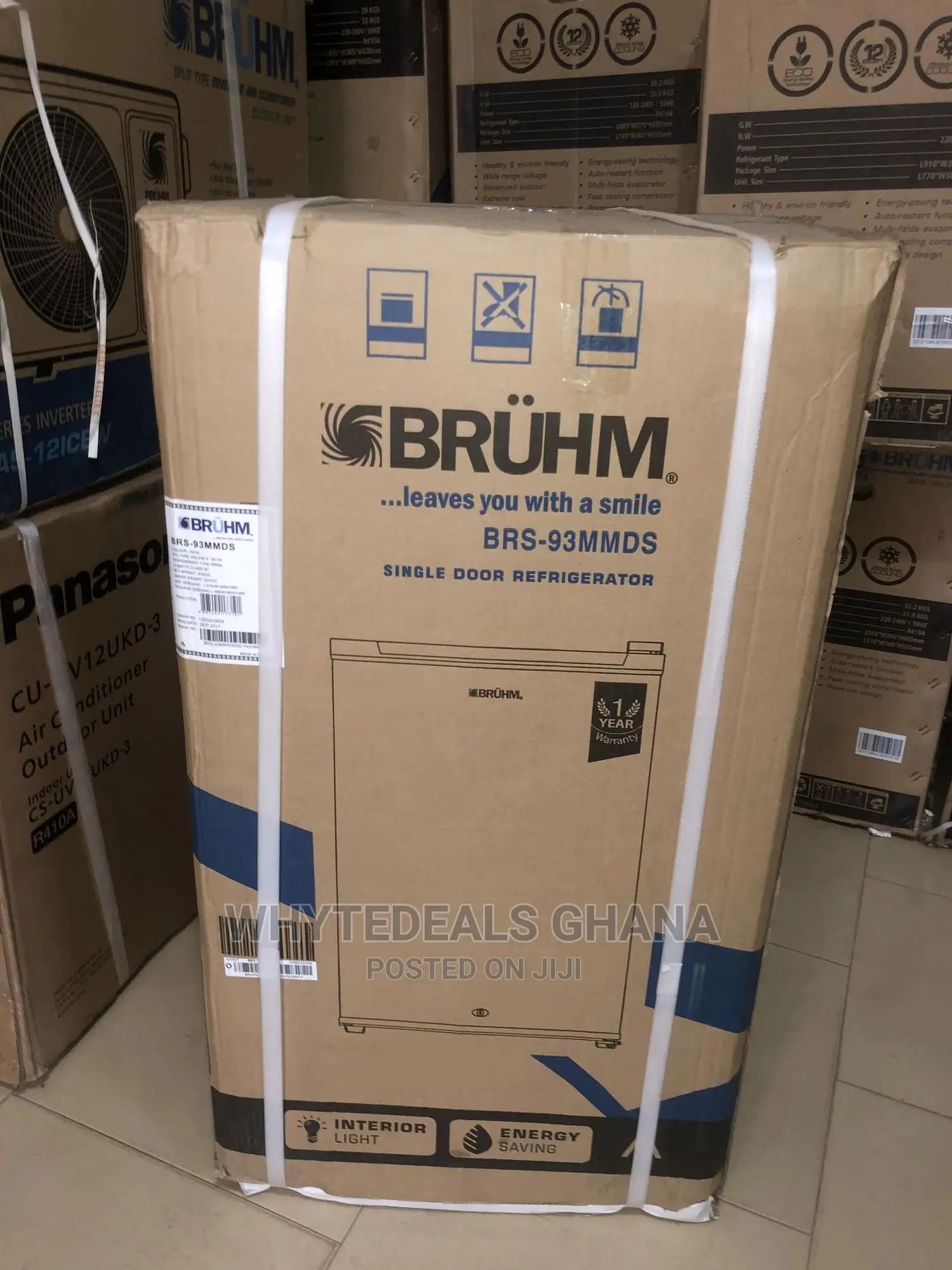 100ltrs Bruhm Table Top Refrigerator Energy Saving