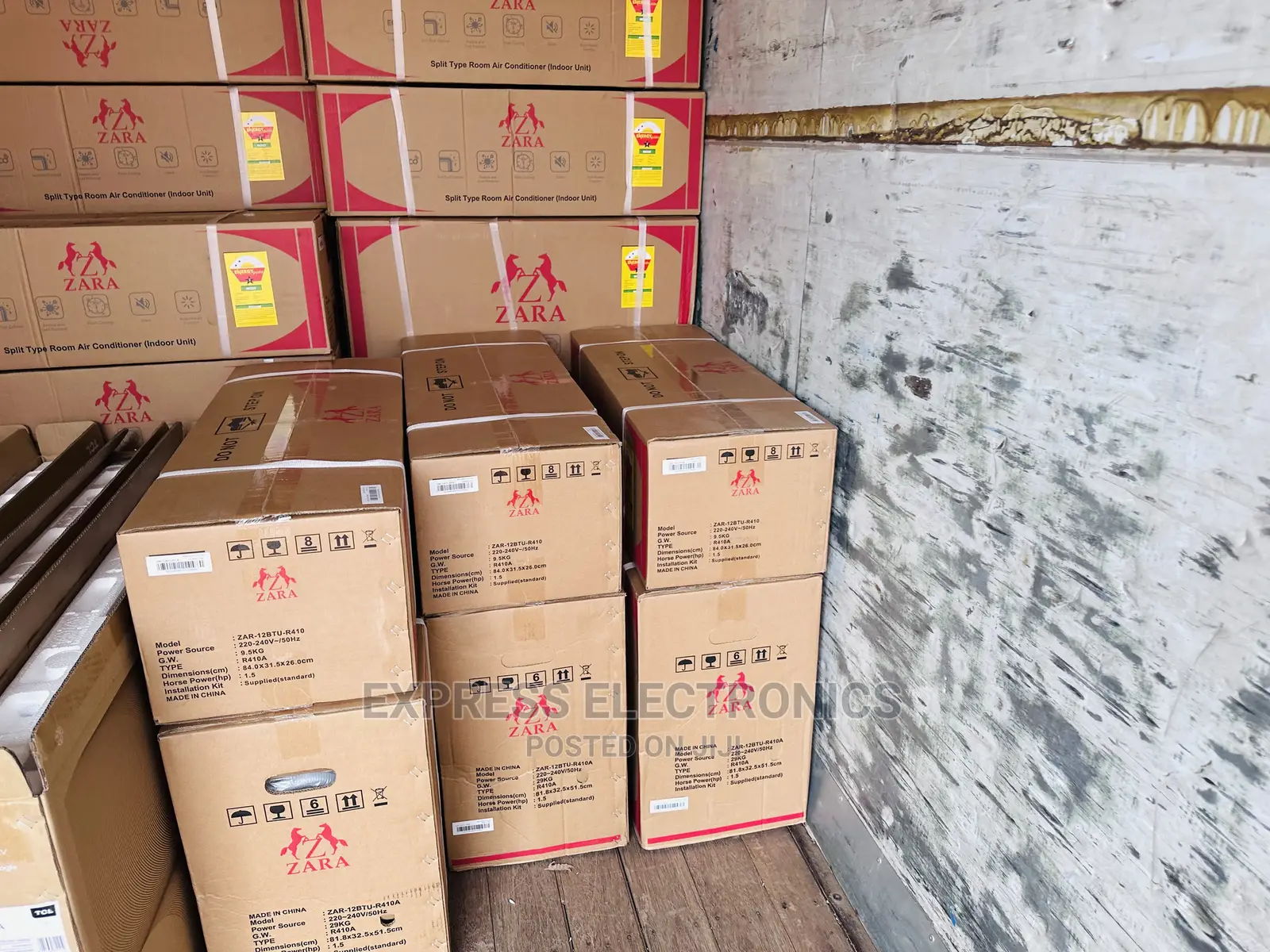 Zara R410 Gas 1.5hp Anti Rust White AC