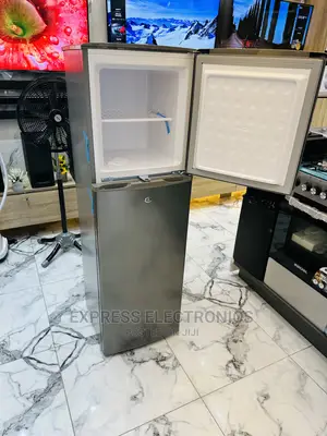 Quality~Pf-270fl Double Door Pearl Grey Fridge Top Freezer
