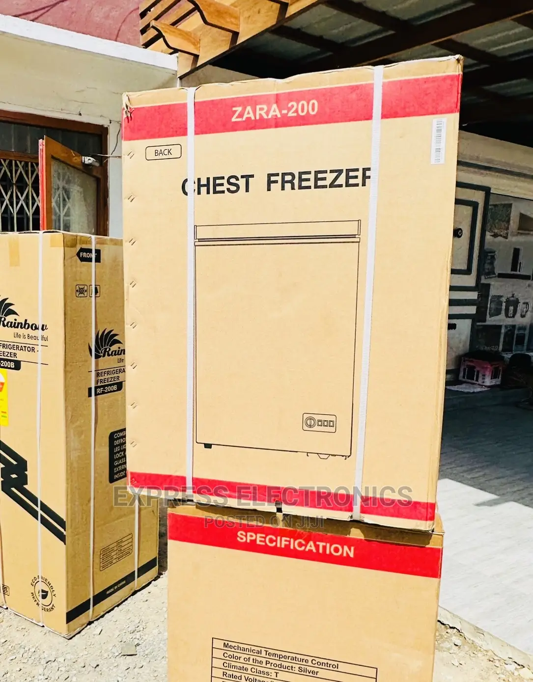 Cute  Zara Single Door Chest Freezer Grey