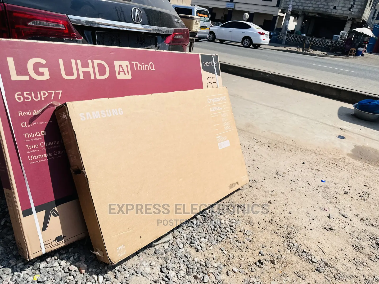 Tizen UHD 55”Bu8000 Samsung Tv