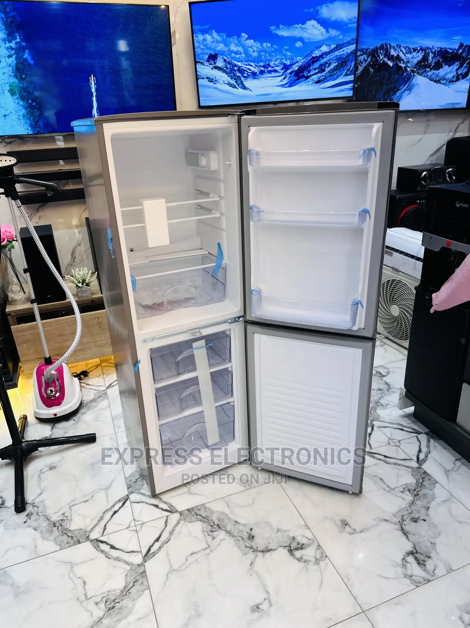 Durable Body Sleek Pearl Double Door PF-200B Fridge