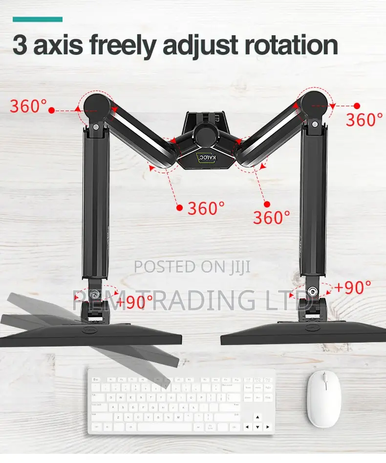 VESA Ds90-2 Dual Monitor Arm Bracket / Desk Mount