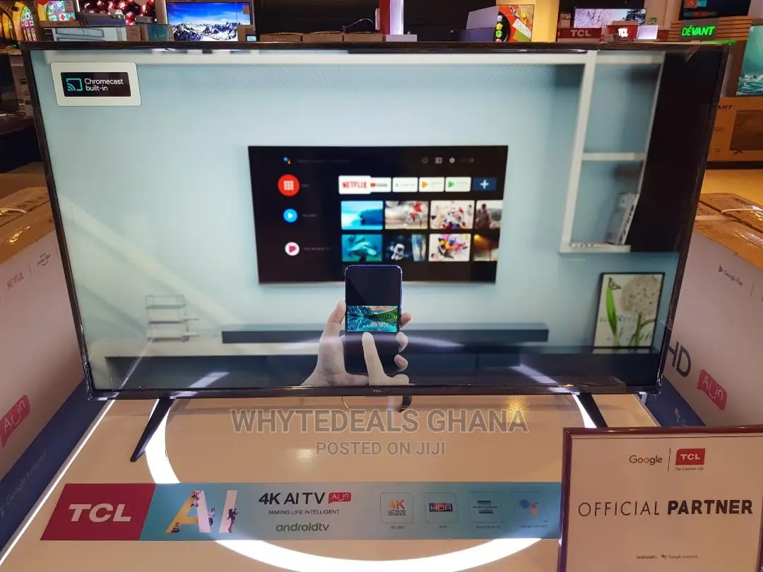 55” HDR Uhd Smart TCL Roku Bluetooth LED TV Netflix 2023