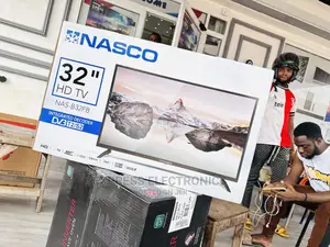 Glossy Black Slim Nasco Satellite Digital 32” Tv