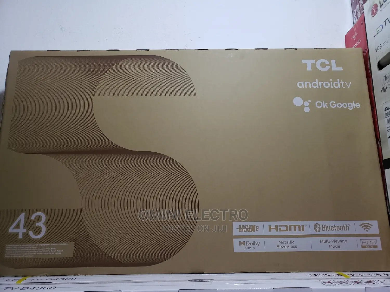 Brand New 43 TCL Smart Android Google Tv