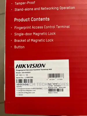 Hikvision Ds-kas261 Fingerprint Terminal KIT