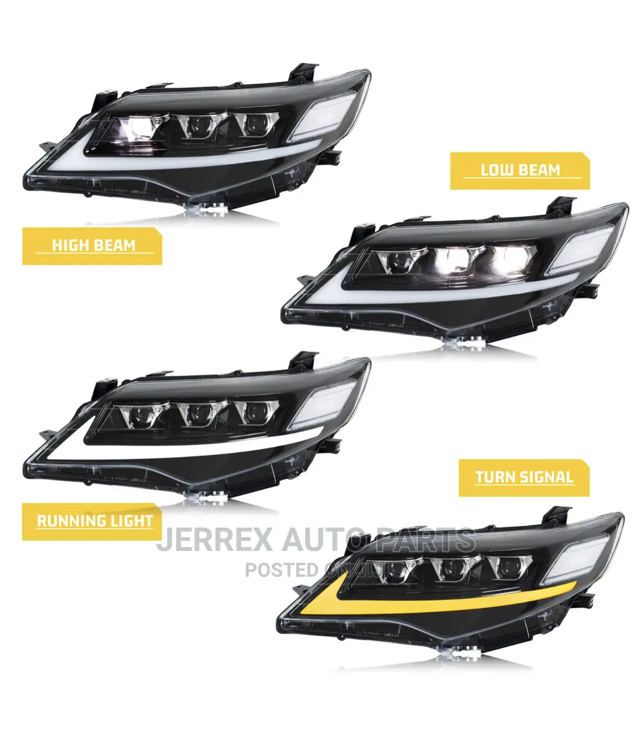 Toyota Camry 2012-2014(Spider) Headlight(LED)Spec