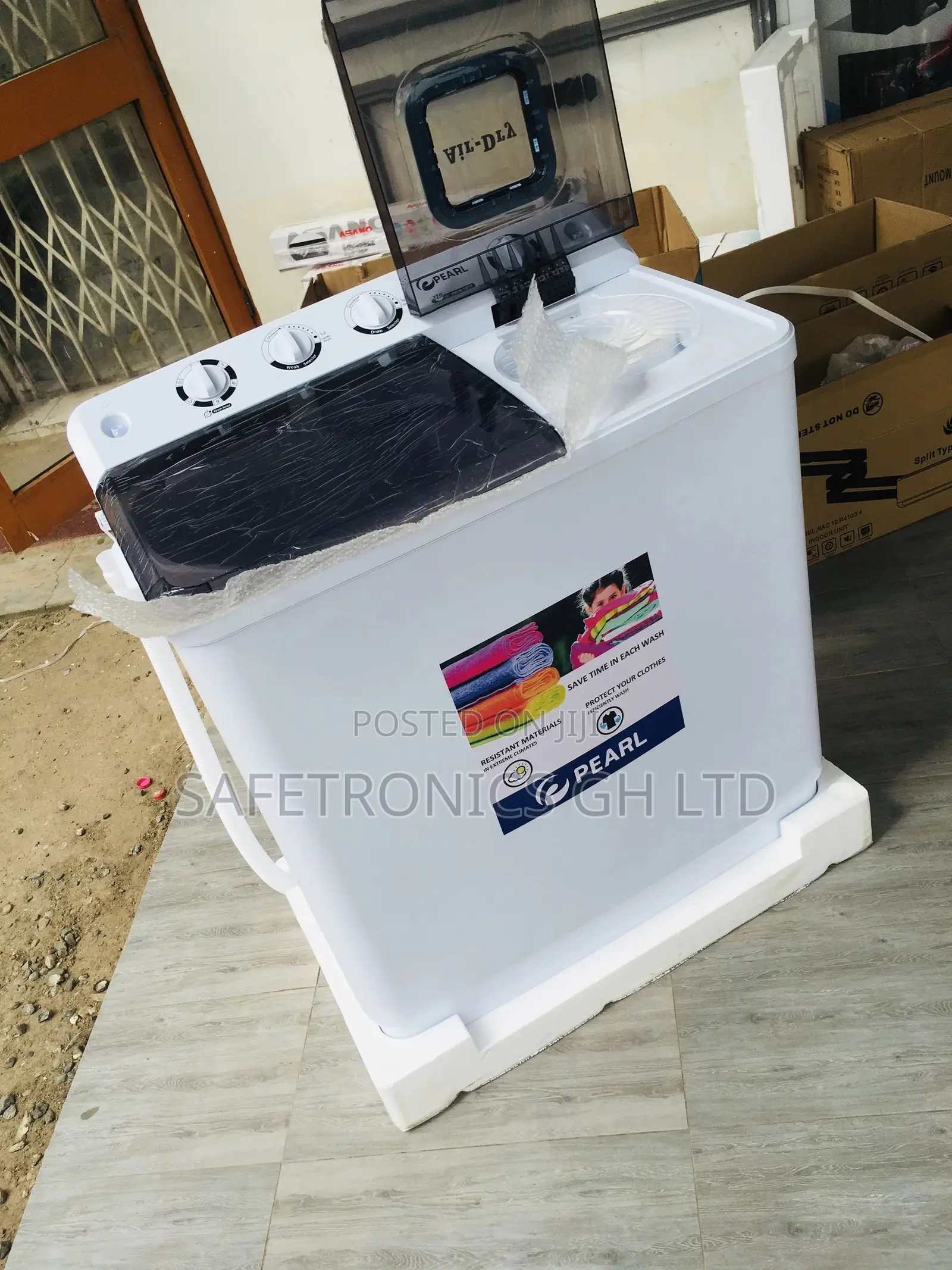 Semiautomatic 12kg Washingmachine Topload Pearl