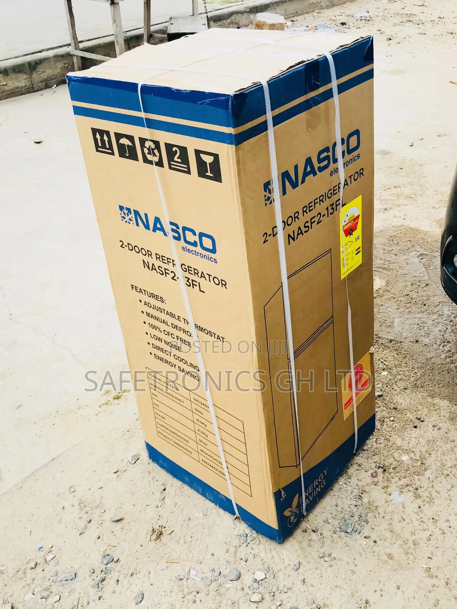 Get Discount on Nasco Doubledoor Topfreezer Nasf2-13fl Fridg