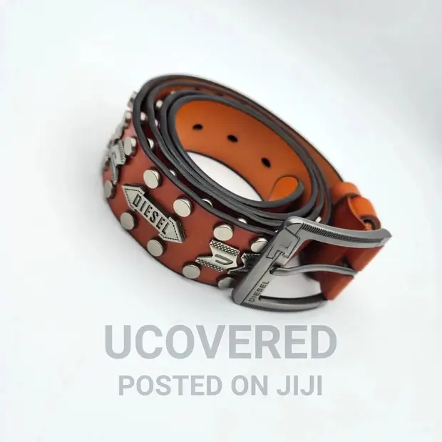 小物 DIESEL - design studs belt Diesel Men Old Model Leather Belt Studs 90S Grunge Y2K Punk
