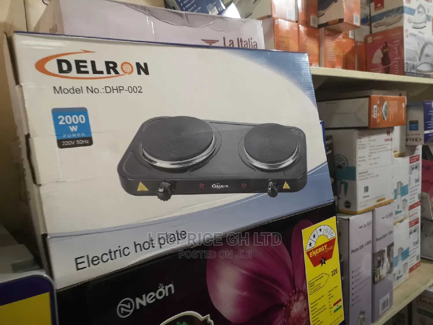 Delron DHP- 2 Burner Hot Plate – 2000W