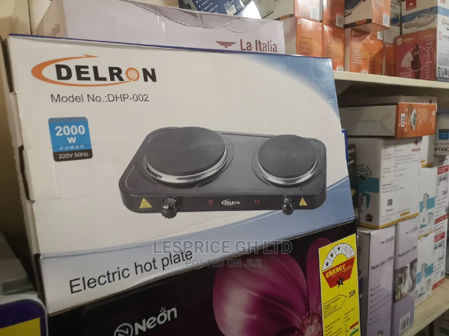 Delron DHP- 2 Burner Hot Plate – 2000W