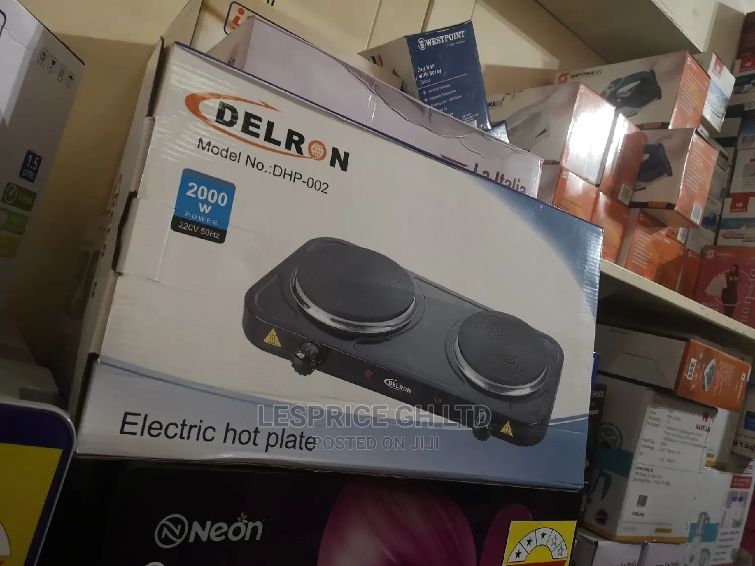 Delron DHP- 2 Burner Hot Plate – 2000W
