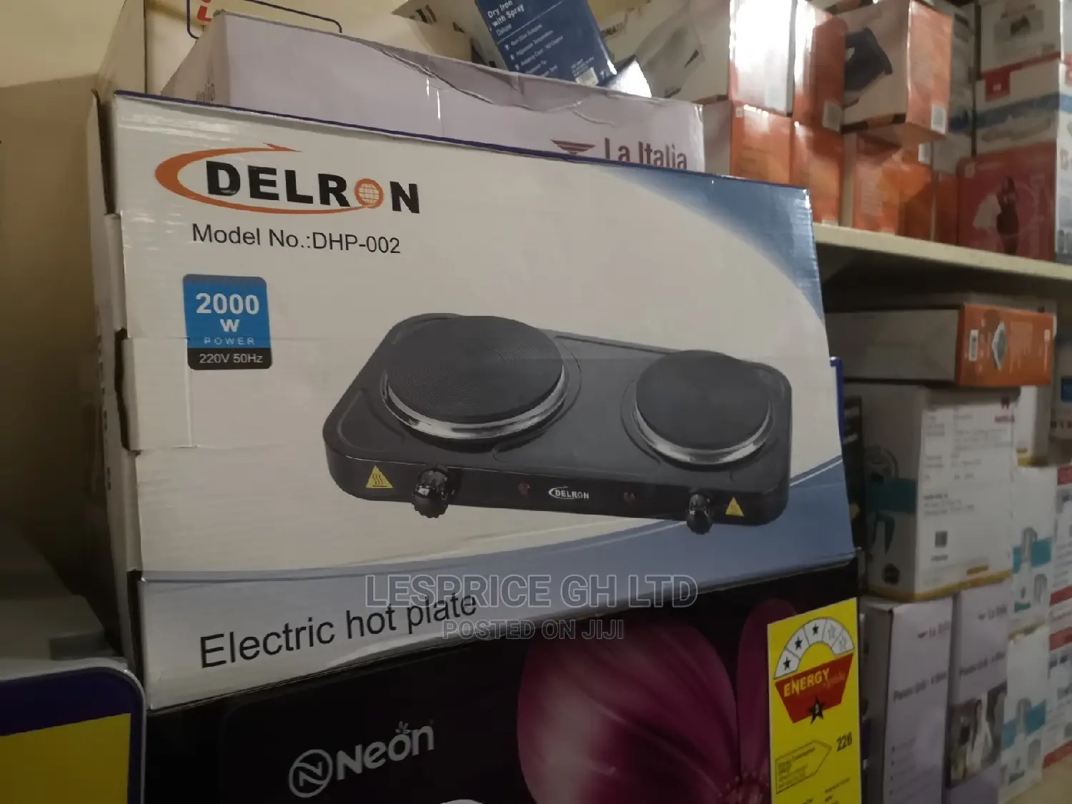 Delron DHP- 2 Burner Hot Plate – 2000W