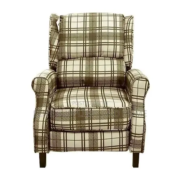 Massage Chair Push Back Recliner Blue/Grey Wing