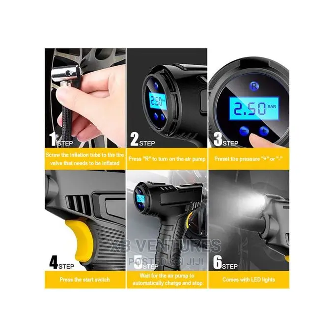 Portable Digital Tire Inflator Car Air Compressor