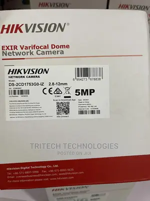 Hikvision Ds-2cd1753g0-1 (Z) 5mp Varifocal Dome IP Camera