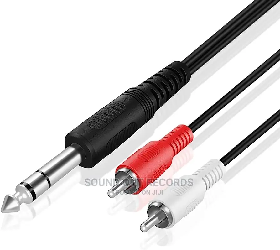 Dual Rca (Red and White) to Male/Female 6.5mm/3.5mm Cables