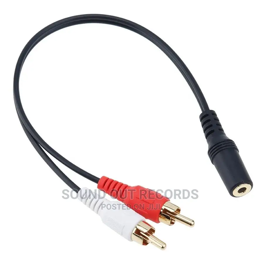 Dual Rca (Red and White) to Male/Female 6.5mm/3.5mm Cables