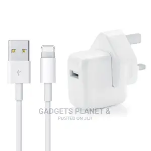 USB Charger + Lightening Data Cable for Apple Devices - 12W